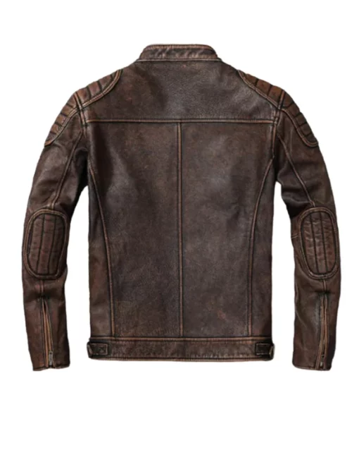 Men Cowhide Leather Jacket