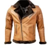 Men Stylish Brown Fur Jacket