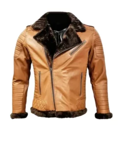 Men Stylish Brown Fur Jacket