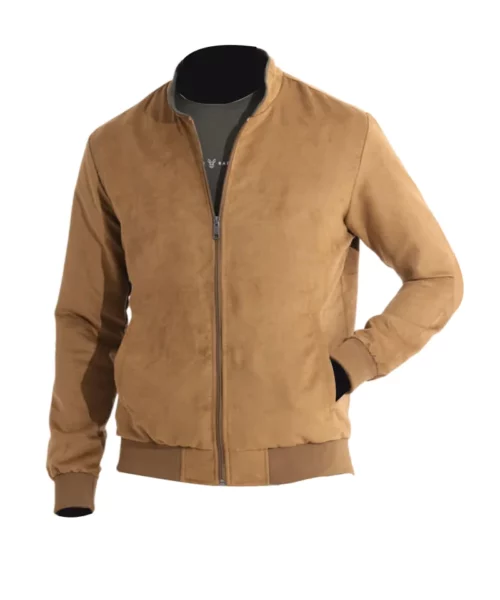 Men’s Beige Bomber Jacket