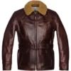 Men’s Brown Shearling Leather Coat