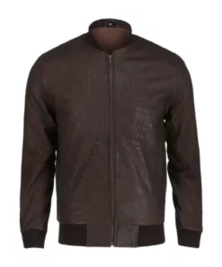 Snuff Real Bomber Leather Jacket