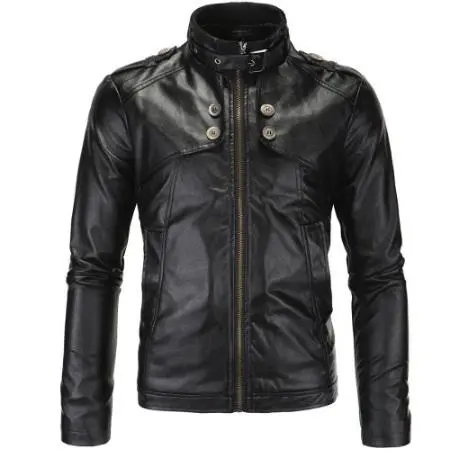 Women Black Motorcycle Leather Jacket