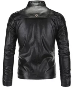 Women Slim Fit Black Leather Jacket
