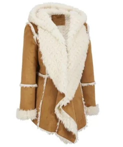 Womens Brown Fur Overcoat