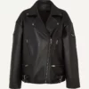 Women’s Oversized Leather Jacket
