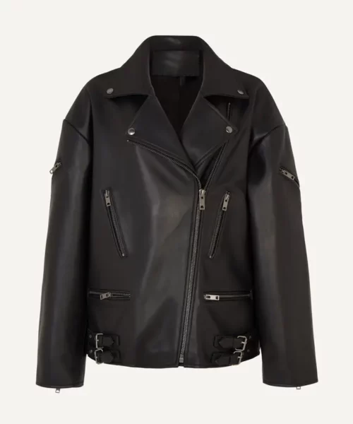 Women’s Oversized Leather Jacket