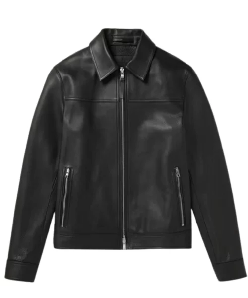 Full-Grain Leather Coach Jacket