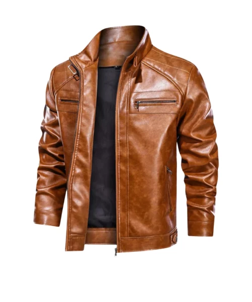 Men Brown Diamond Jacket
