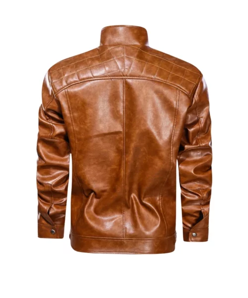 Men Brown Diamond Jackets