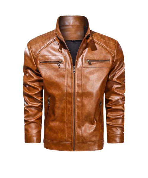 Mens Brown Diamond Jacket