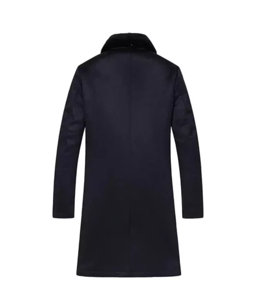 Men's Cross Mink Long Style Business Elite Fur Coat