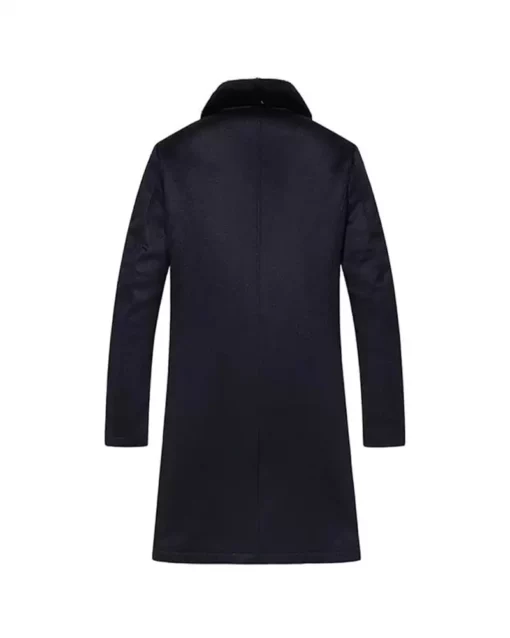 Men's Cross Mink Long Style Business Elite Fur Coat
