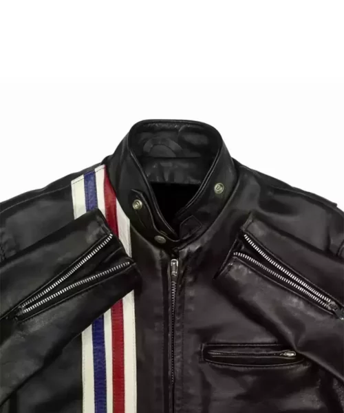 American Flag Leather Motorcycle Jacket