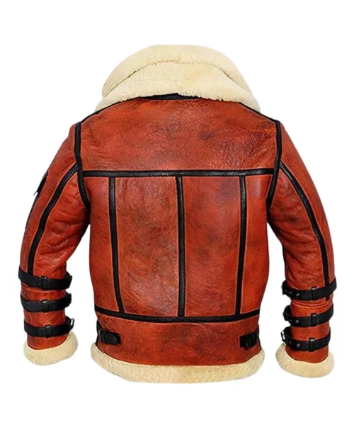 Men’s RAF B6 Aviator Bomber Shearling Leather Jacket