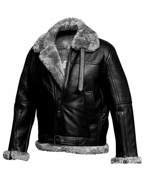 Men’s Shearling Leather UK RAF Aviator Pilot Jacket