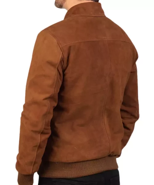 Men's Tomchi Tan Suede Leather Jacket