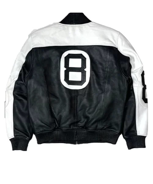 8 Ball Black White Bomber Jacket