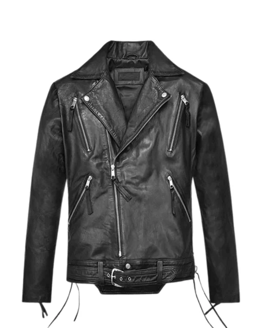 Ghost Rider Black Motorcycle Leather jacket