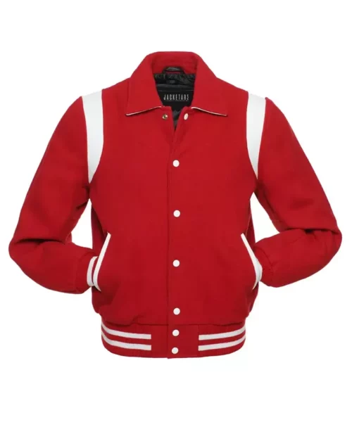 R203 Red Wool Whilte Leather