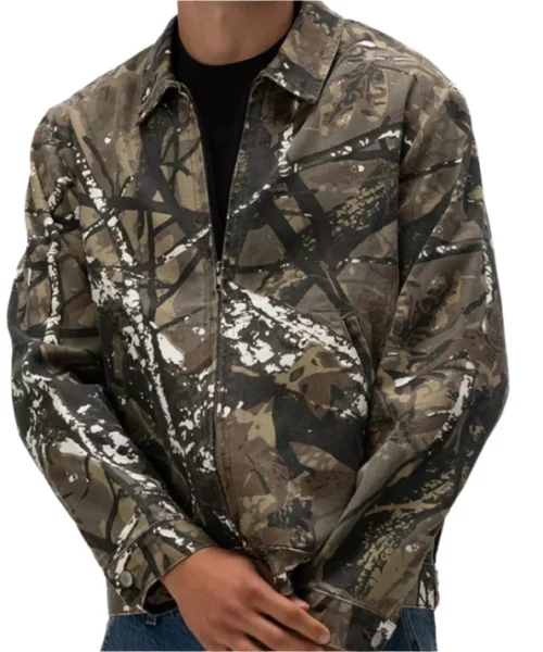 Mens Canvas Workwear Camo Jacket