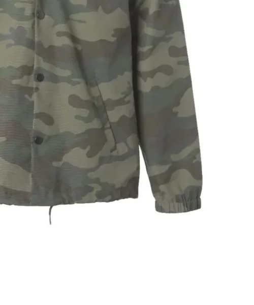 Men's Resistant Camo Windbreaker Coaches Jacket