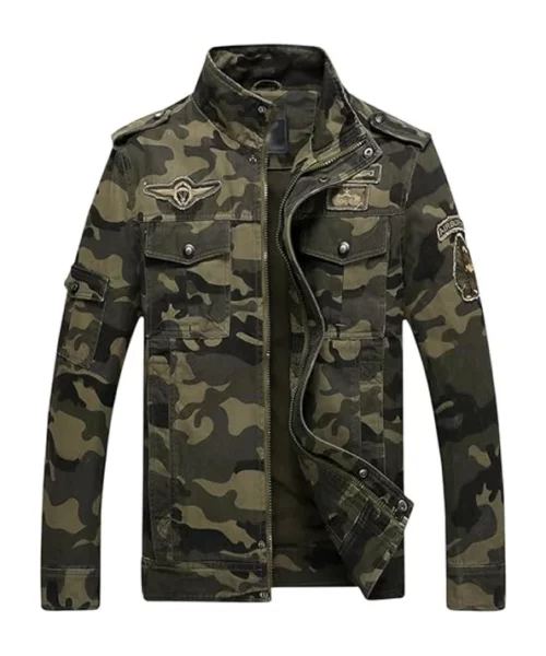 Men’s Springrain Military Camo Cotton Jacket