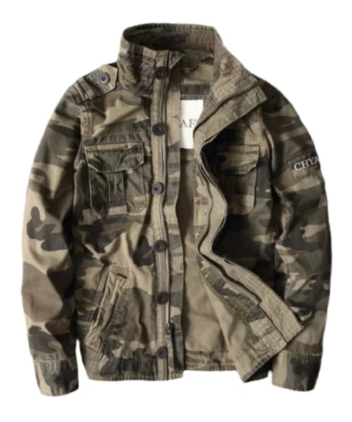 Men's Vintage Army Camo Jacket