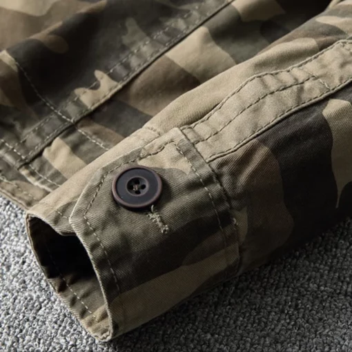 Men's Vintage Army Camo Jacket