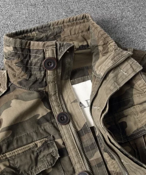 Men's Vintage Army Camo Jacket