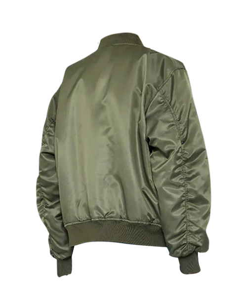 Leon satin bomber jacket