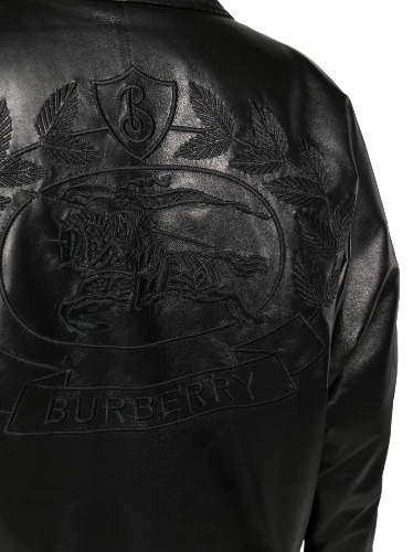 Black Burberry Leather Jacket