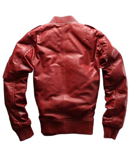 Avirex Ace Of Spades Red Bomber Jacket