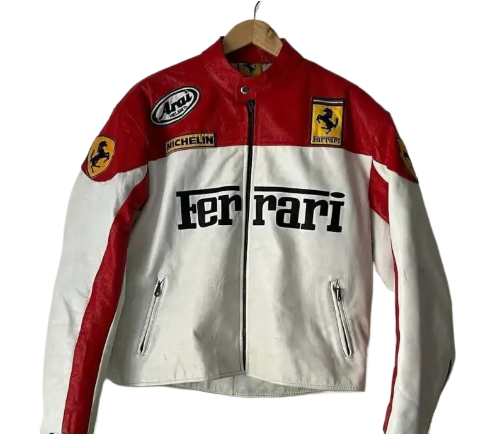 ferrari racing leather jacket