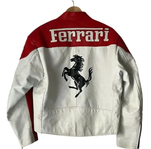 ferrari racing leather jacket