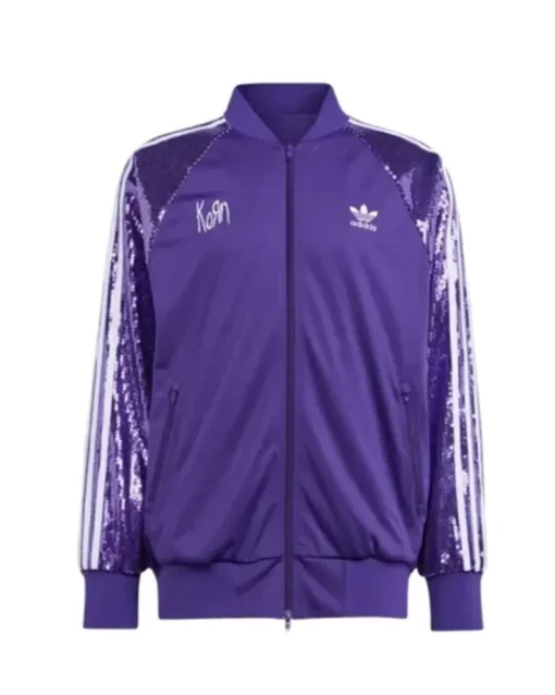 korn x Adidas Purple Sequin Tracksuit