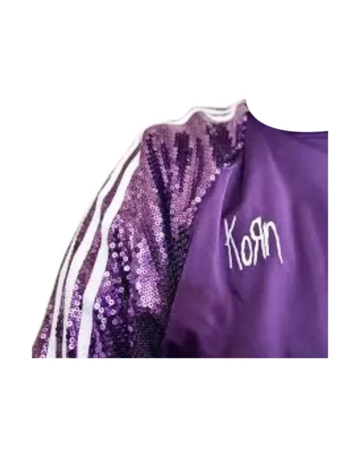 korn x Adidas Purple Sequin Tracksuit
