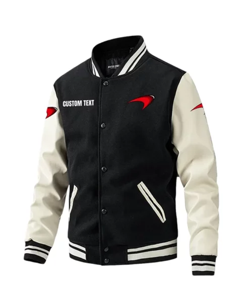 McLaren F1 Custom Text Varsity Jacket
