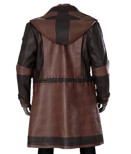 Diego Luna Andor Brown Leather Coat