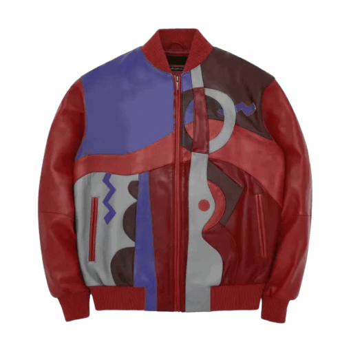 Men's Picasso Leather Jacket Red