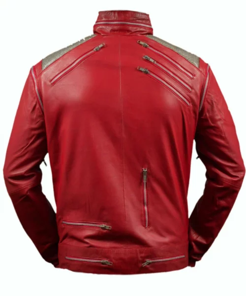 Michael Jackson Beat It Red Leather Jacket
