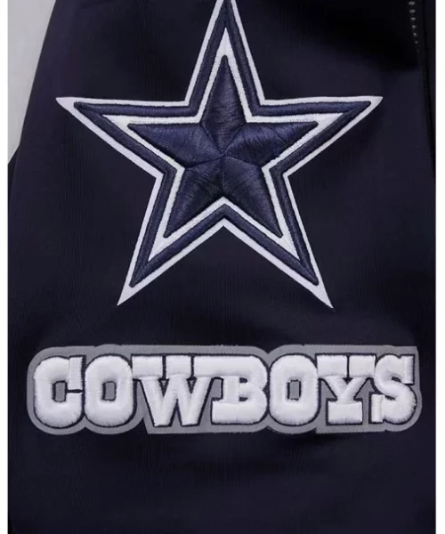 Dallas Cowboys Mens Navy Blue Classic Track Jacket