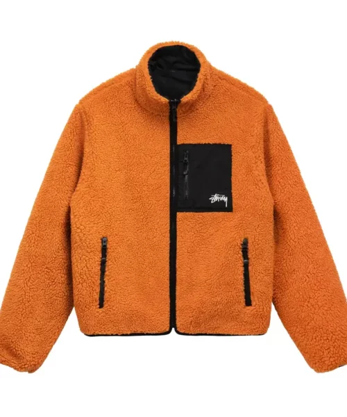 Stussy 8 Ball Jacket Orange