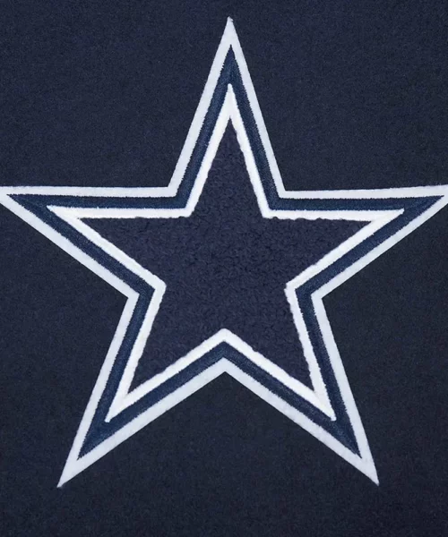Dallas Cowboys Script Tail Wool Varsity Jacket