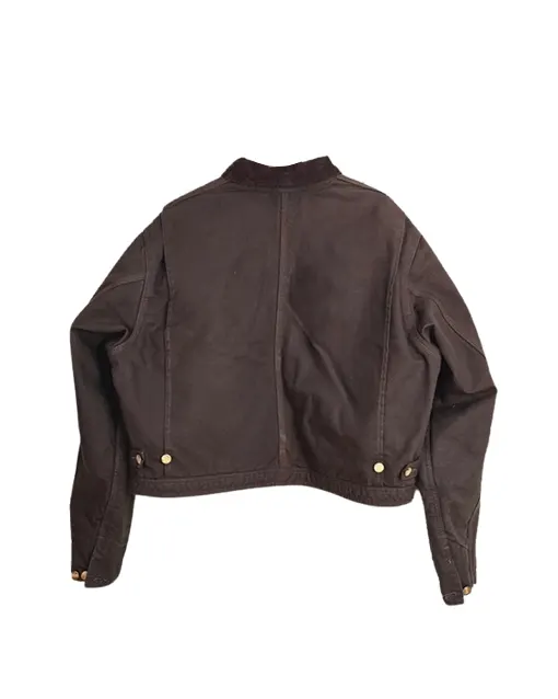 Vintage Carhartt x NY Yankees Crop Dark Brown Jacket
