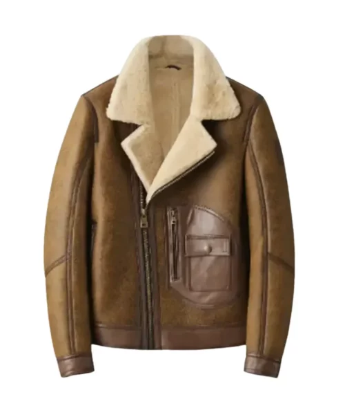 Denny & Dora B3 Genuine Leather Vintage Bomber Jacket