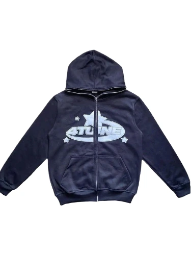4tune Navy Blue Hoodie
