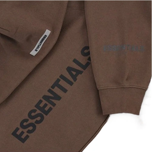 Fear Of God Essentials Brown Hoodie