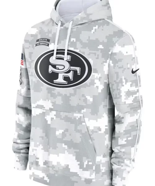 San Francisco 49ers Salute To Service Club Pullover Hoodie