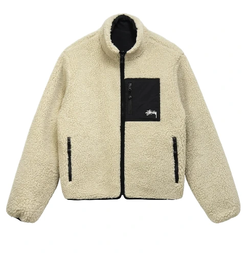 Stussy 8 Ball Cream Reversible Jacket